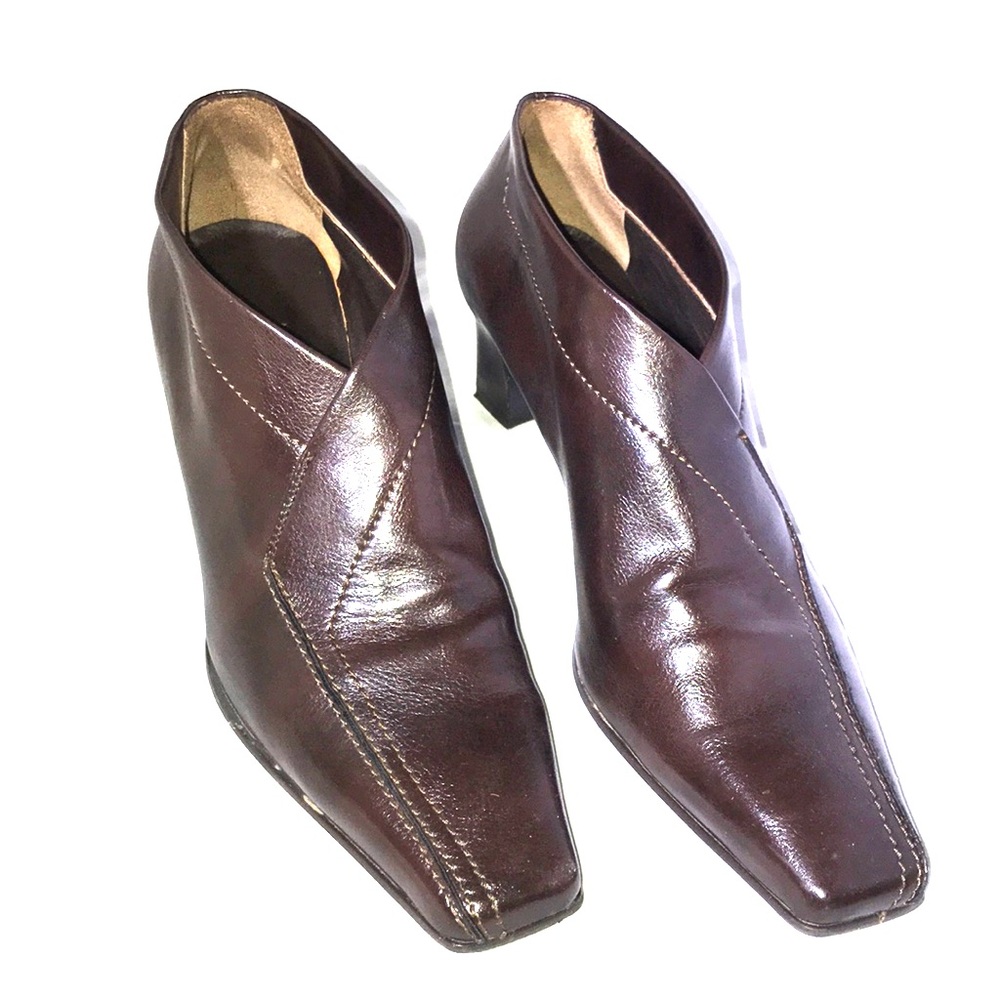 Brown shoes , made in Italy, bought in Europe